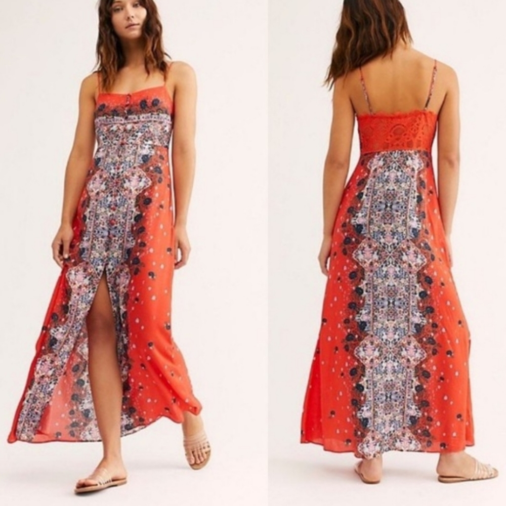 Free People Red Maxi Dress